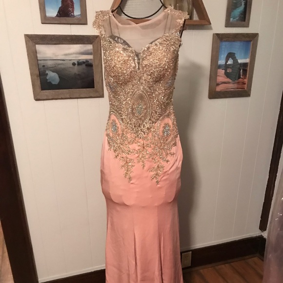 Zoey Grey Dusty Rose prom dress sz 2 - Picture 3 of 8